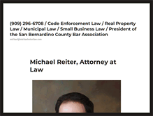 Tablet Screenshot of michaelreiterlaw.com